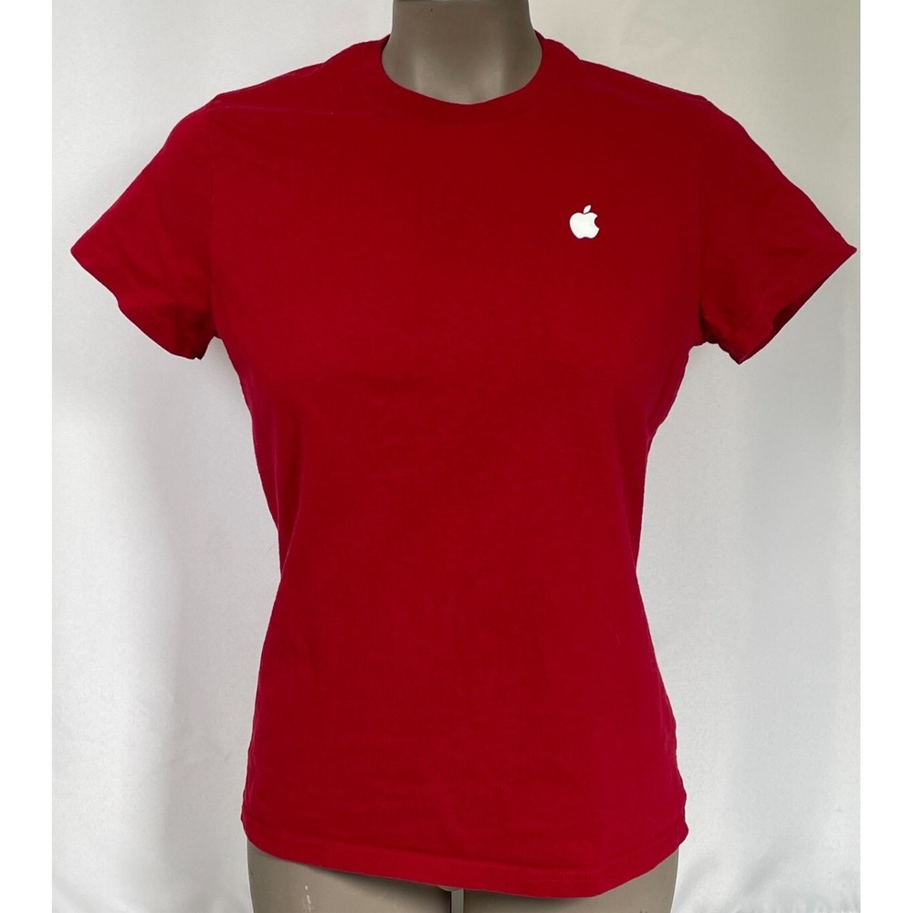 Apple Store Employee Red Genius Bar T-Shirt Women's MEDIUM